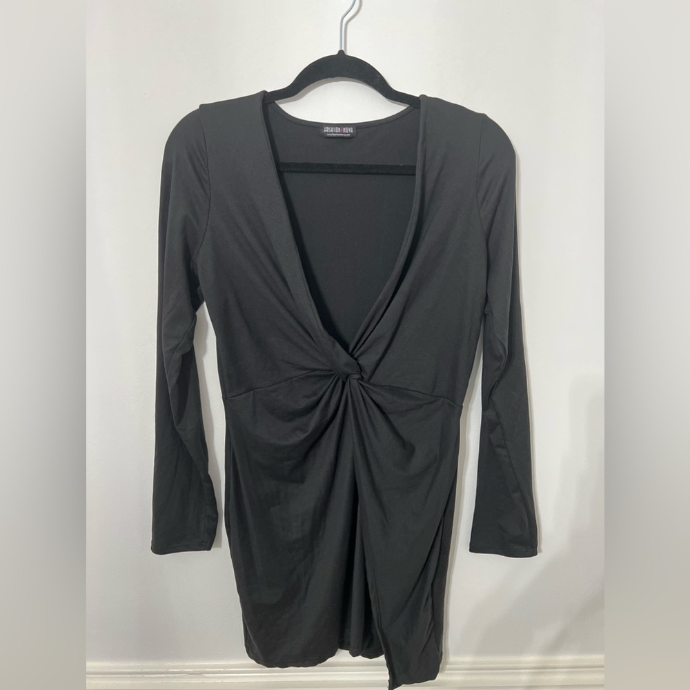 Mini black dress from fashion nova